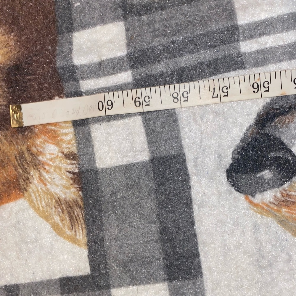 Vintage Rare Gray Plaid Animal Blanket Cabincore
farmhouse bears wolves deer - Picture 7 of 7
